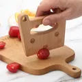 Couteau de cuisine en bois pour enfants jouet de coupe pour enfants coupe-fruits en bois outils
