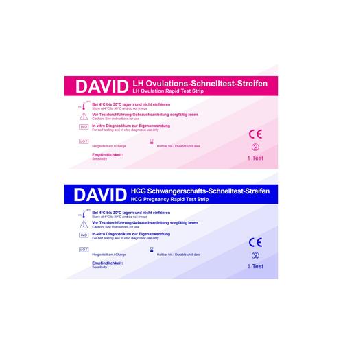 David Ovulationstest 20 miu/ml + Schwangerschaftst. 10miu/ml 110 St