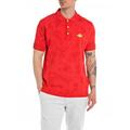 Replay Herren Poloshirt Kurzarm aus Baumwolle, Rot (Heritage Red 054), L