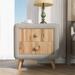 Wooden Nightstand with 2 Drawers