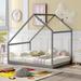 Natural Full Size Wooden House Bed