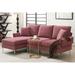 84" Convertible Sectional Sofa, Chenille L-Shaped Sofa Couch with Reversible Chaise Lounge, For Living Room, Sleeper Sofa