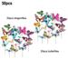 FANJIE 50Pcs Garden Butterflies Stakes and Dragonflies Colourful Stakes Plant Support