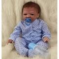 21.65inch/55CM Soft Body Reborn Baby Doll Lifelike Reborn Baby Dolls Realistic Newborn Baby Dolls Soft Body for Toddler Babies Toy Gift Set for Kids