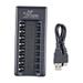 Intelligent 8 Slot 1.2V AA/AAA Battery USB Charger Multi-Compatible Durable