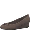 s.Oliver Damen Ballerinas Elegant Keilabsatz Braun (Pepper), 38