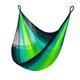 Handwoven Hanging Chair by Yellow Leaf Hammocks - Fits 1 Person, 330lb Max - Kick Back for Full-Body Recline - Weathersafe, Ultra Soft, Hang Anywhere - Color: Neon - Blue - Turquoise