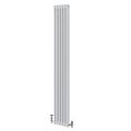 Utopia Vertical Radiator Traditional Double Panel Column Central Heating Living Room Hallway Bathroom Kitchen Radiator, 1800mm x 290 -White