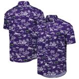 Men's Reyn Spooner Purple Tampa Bay Rays Kekai Button-Down Shirt