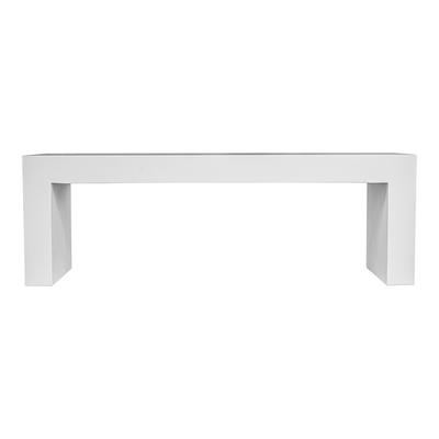 Lazarus Outdoor Bench White - Moe's Home Collection BQ-1005-18