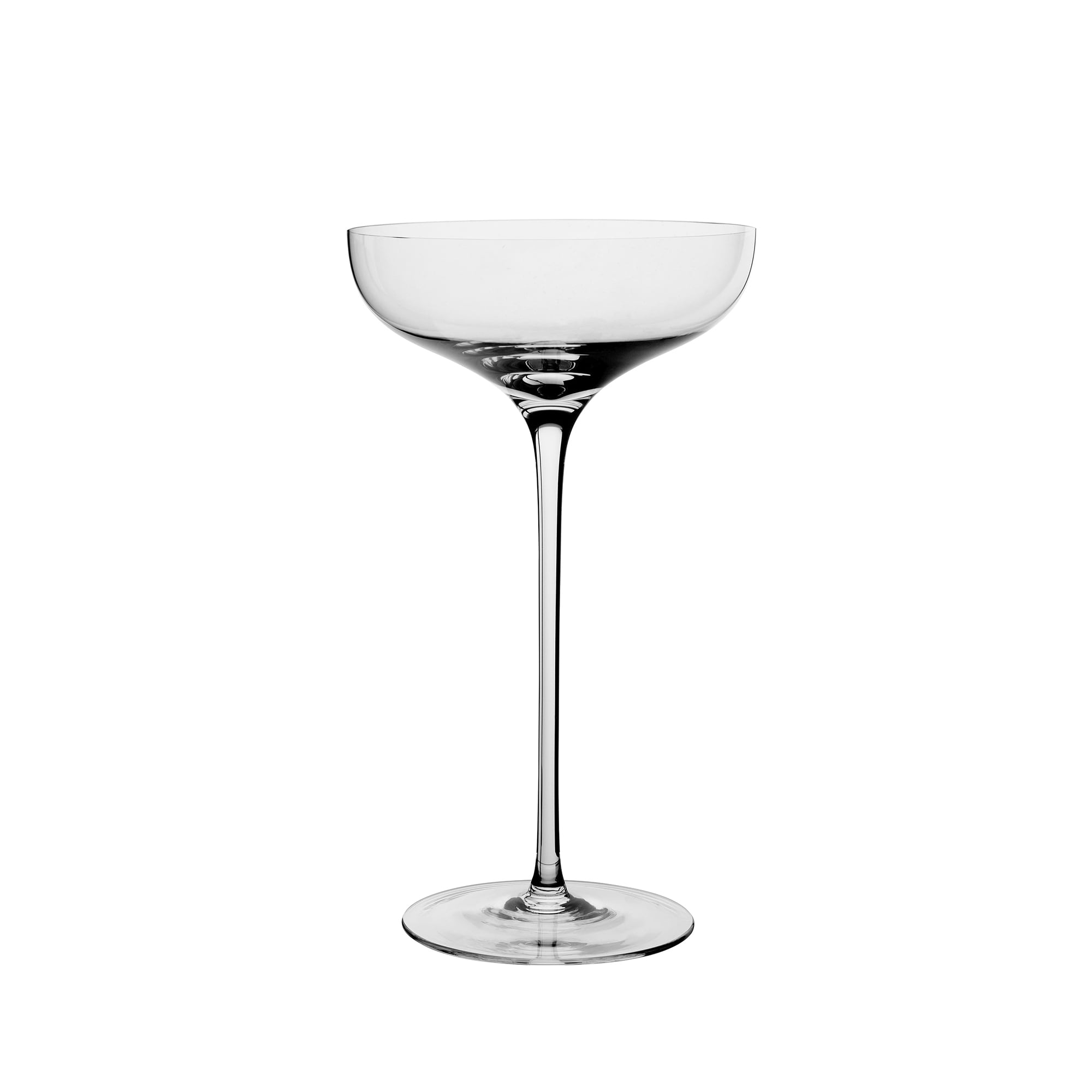 Steelite 83000WE112 9 1/2 oz Signature Long Stem Champagne Coupe Glass, Clear