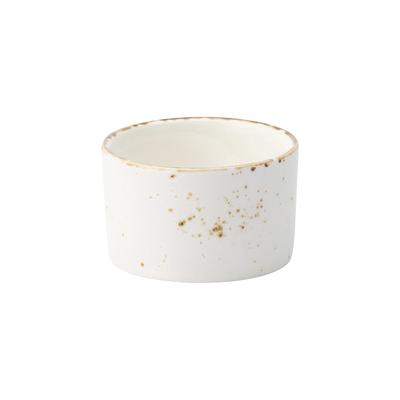 Steelite UCT9088 3 1/2 oz Utopia Umbra Round Ramekin - Porcelain, White