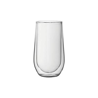 Steelite UR90019 15 1/4 oz Utopia Double Walled Highball Latte Glass, Clear