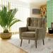 Accent Chair Upholstered Living Room Chairs Comfy Reading Chair Mid Century Modern Chair with Chenille Fabric Chairs Armchair