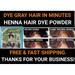 CHESTNUT BROWN HENNA HERBAL HAIR DYE POWDER-COLOR GRAY HAIR IN MINUTES-6 PACKS/10G Ech/60 GRAMS-HB SERIES