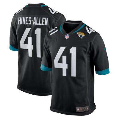 Jacksonville Jaguars Nike Game Ausweichtrikot - Schwarz - Josh Hines-Allen - Herren Image