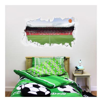 Manchester United Old Trafford Broken Wall Stadion Wandaufkleber – 60 cm x 30 cm mit Aufkleber-Set – 60 cm x 30 cm Image