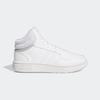 Sneaker ADIDAS SPORTSWEAR "HOOPS MID", Gr. 33, weiß (cloud weiß, cloud weiß, grau two), Textil, Synthetik, sportlich, Schuhe