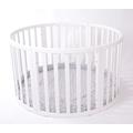 Round PLAYPEN Apollo Due Very Large Wooden Play Pen with Play-mat by MJmark Sale Sale (Grey Stars)