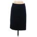 T Tahari Casual Skirt: Blue Solid Bottoms - Women's Size 2