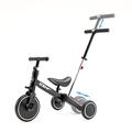 XJD 4 in 1 Kids Tricycles for 1-3 Years Old Boys Girls Kids Balance Bike with Parent Handle Putter Toddler Trike for Baby with Adjustable Seat and Detachable Pedals (4 IN 1, Black with Push Handlebar)