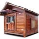 JHKGY Outdoor Wooden Dog House, Pet Log Cabin Style Kennel, Weather Resistant Waterproof Home Pet Furniture, Easy To Clean,for Small Medium Large Animals,L