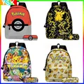 Sac à Dos de Dessin Animé Pikachu 2 Pièces Cartable à Crayons Elfe Pokémon pour Écolier