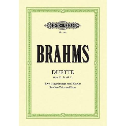 Duette op. 20, 61, 66, 75 – Johannes Brahms