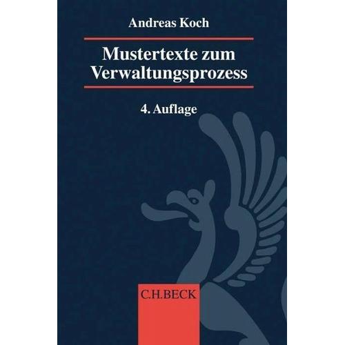 Mustertexte zum Verwaltungsprozess – Andreas Koch