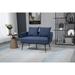 Velvet Accent Sofa Modern 2 Seater Upholstered Arm sofa Tufted Sofa with Metal Frame, Single Leisure sofa for Living Room