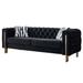 84.25" Velvet Sofa for Living Room, Apartment, Office, Pillow Top Arm Sofa, Multiple Removable Cushions, Tufted Back Sofa