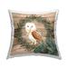 Stupell Barn Owl Rustic Wreath Printed Throw Pillow Design by Kim Allen