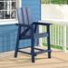 SANLUCE Plastic Adirondack Chair Patio Chair with Big Armrests Fire Pit Chair Weather Resistant Outdoor Bar Stool Navy Blue