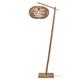 Lampadaire bambou abat-jour rotin naturel, h. 176cm