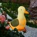 BadyminCSL Household Items on Clearance Solar Garden Statue Ducks Figurine Waterproof Resin Ducks Garden Decoration Animals Sculpture Ornaments with Solar Outdoor Light for Patio Backyard Decor