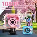 Children s Camera 1080P HD Mini Game MP3 Waterproof Camera Outdoor Sports Camera Camera Blue