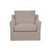 Armchair - Birch Lane™ Hahn Downing 37.5" W Slipcovered Armchair Linen/Fabric in Black/Brown | 36 H x 37.5 W x 40 D in | Wayfair