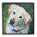Stupell Industries Labrador Dog Pet Portrait Framed On by Lindsay Kivi Fine Art Painting in Brown/Green/White | 12 H x 12 W x 1.5 D in | Wayfair