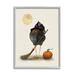 Stupell Industries Halloween Black Bird Witch Framed On Wood by Shanda Louis Graphic Art Wood in Black/Brown/Orange | 20 H x 16 W x 1.5 D in | Wayfair