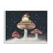 Stupell Industries Frog In Santa Hat Snowy Mushrooms Framed On by Roy Thompson Painting in Black/Brown/Red | 24 H x 30 W x 1.5 D in | Wayfair