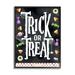 Stupell Industries Trick Or Treat Halloween Candy Framed On Wood by ND Art Graphic Art Wood in Black/Brown | 14 H x 11 W x 1.5 D in | Wayfair