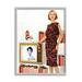 Stupell Industries Vintage TV Advertisement Woman Framed On Wood by Kathy Alper Graphic Art Wood in Brown/White | 20 H x 16 W x 1.5 D in | Wayfair