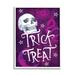 Stupell Industries Trick Or Treat Purple Halloween Framed On Wood by ND Art Graphic Art Wood in Brown/Indigo | 20 H x 16 W x 1.5 D in | Wayfair