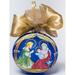 The Holiday Aisle® Holy Night Ball Ornament Glass in Blue | 6 H x 4 W x 4 D in | Wayfair 581A075062934C2FA500F630B81E8EF2