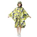 Aimiya Stylish Hooded Women Raincoat Outdoor Long Poncho Waterproof Rain Coat Rainwear