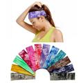 12 Pack Cotton Headbands - Tie Dye Headbands Cotton Stretch Headbands Elastic Yoga Hairband for Teens Girls Women Exercise Running Sports Hair Wrap Accessories