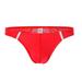 OVTICZA Male Jock Strap for Men Jockstrap Supporters Athletic Briefs Underwear Red L