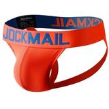 MIZOK Mens Jockstrap Sexy Underwear Athletic Supporter Adult & Youth Orange XL-2Pc