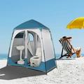 Goorabbit Pop Up Privacy Changing Tent Camping Shower Tent Portable Dressing Bathroom Potty Tent for Camping Hiking Toilet Beach Sun Shelter Picnic Fishing with Carrying Bag UPF50+ 6.25 ft Tall