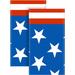 The Holiday Aisle® Gwendelynn 2-Pack American Flag Disposable Tablecloths For Your Patriotic Party - (54” X 72”) Size in Blue | Wayfair